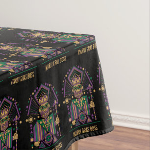 Custom Mardi Gras King 2026 Tablecloth
