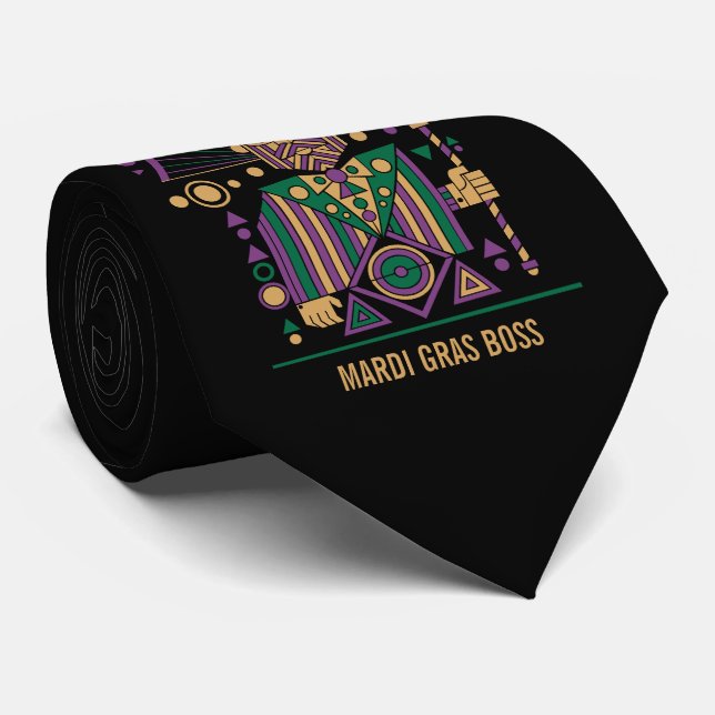 Custom Mardi Gras King 2026 Tie (Rolled)