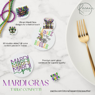 Custom Mardi Gras Table Confetti