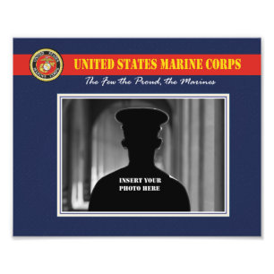 Custom Marine Corps Photo Print