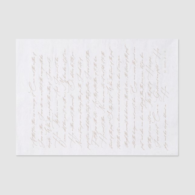 Custom Marriage in Cana Scripture Tissue Paper (Front)