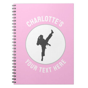 Custom martial arts karate Taekwondo Fighting Notebook