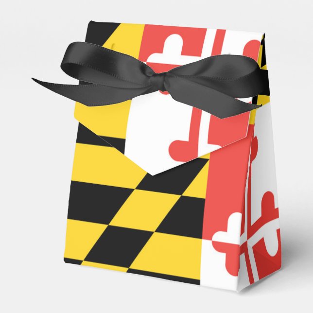 Custom Maryland Flag Favour Box (Front Side)