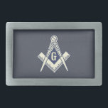 Custom Masonic Blue Lodge Belt Buckle Rectangle<br><div class="desc">Custom Masonic Blue Lodge Belt Buckle Rectangle</div>