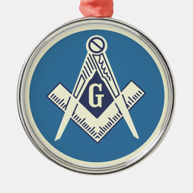 Custom Masonic Blue Lodge Ornament (Front)