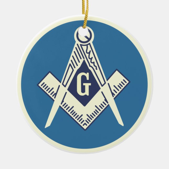 Custom Masonic Blue Lodge Ornament 2 (Front)