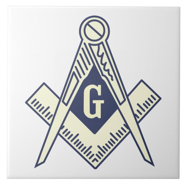 Custom Masonic Blue Lodge Wall Tile (Front)