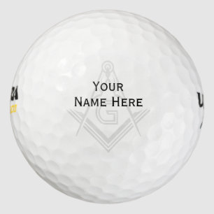 Custom Masonic Golf Ball Stamp   Freemason Gifts