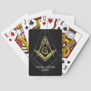 Custom Masonic Poker Cards   Freemason Gifts