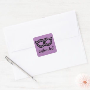 Custom masquerade mask stickers for party