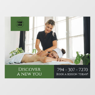 Custom Massage Parlour Window Cling