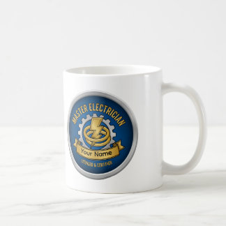 Custom Master Electrician Professional Badge Mug 