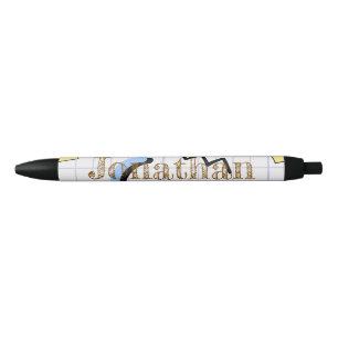 Custom Match secretary Graph cute pattern Kids Black Ink Pen