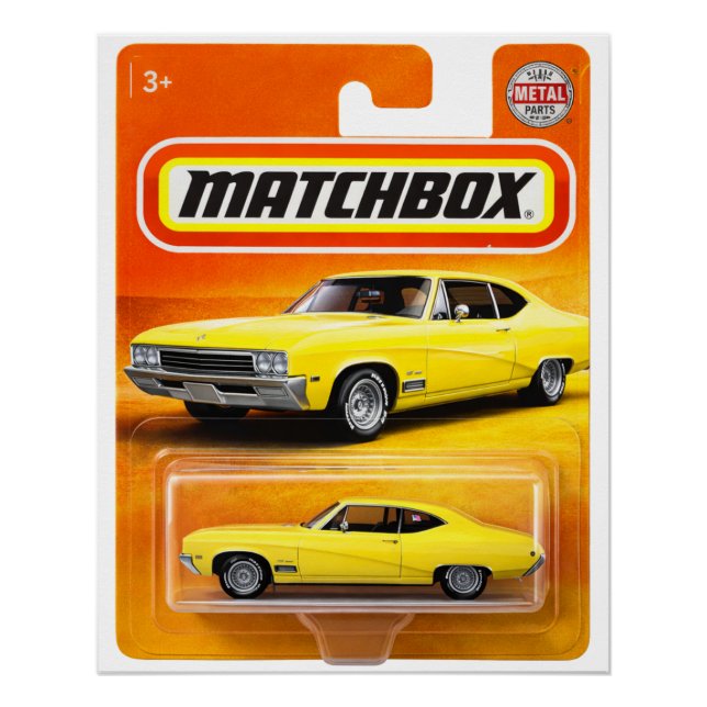 Custom Matchbox Style Classic Car Design Poster (Front)