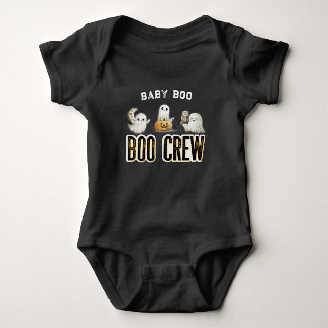 Custom Matchin Baby Boo Crew Halloween Bodysuit (Front)