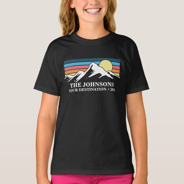 Custom Matching Family Vacation Camping Group   T-Shirt (Front)