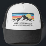 Custom Matching Family Vacation Camping Group   Trucker Hat<br><div class="desc">Celebrate your special moments with our custom family reunion and group vacation t-shirts! These personalised tees are perfect for making memories, featuring unique designs tailored to your event. Our shirts are ideal for family trips, mountain retreats, city escapes, and national park adventures, so our shirts ensure your family stands out....</div>