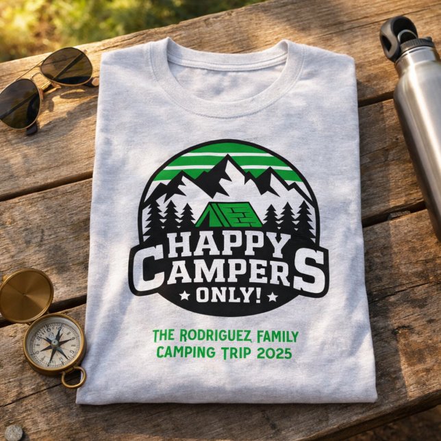 Custom Matching Happy Campers T-Shirt (Creator Uploaded)
