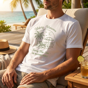  Custom Matching Vacation Family Trip Minimalist T-Shirt