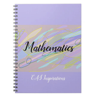 Custom Mathematics Purple Doddle Spiral Notebook