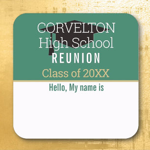 Custom Matte Class Reunion Name tag Sticker