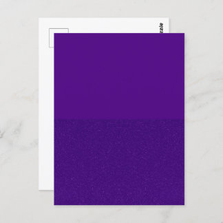 Custom Matte Top & Glitter Bottom Purple Postcard