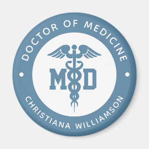 Custom MD Doctor of Medicine Doctor Graduation Magnet