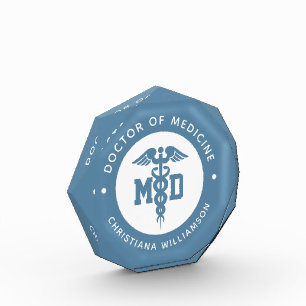 Custom MD Doctor of Medicine Doctor Graduation Photo Block