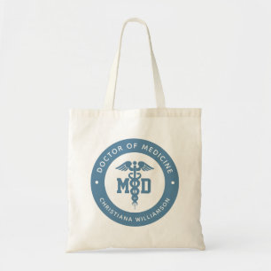 Custom MD Doctor of Medicine Doctor Graduation Tote Bag