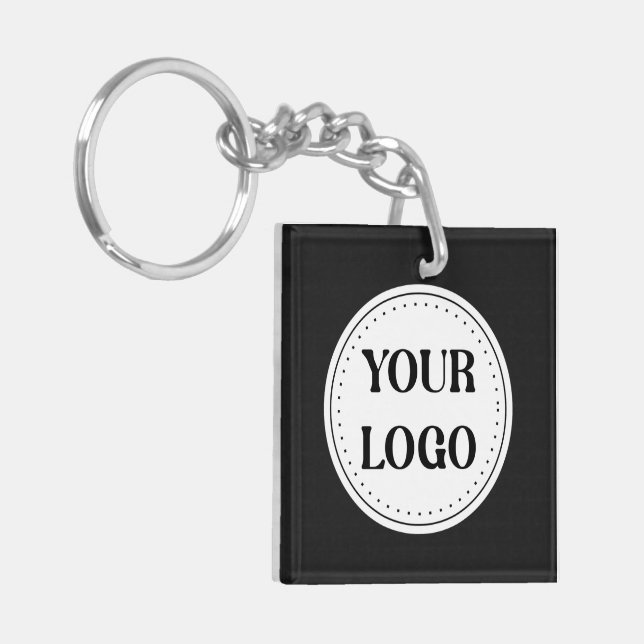 Custom, meaningful, elegant & everlasting button key ring (Front Left)
