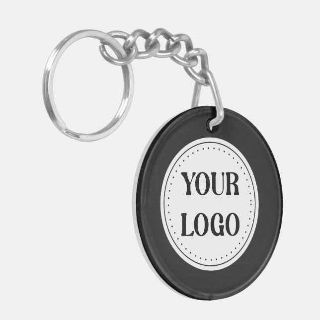 Custom, meaningful, elegant & everlasting button key ring (Front Left)
