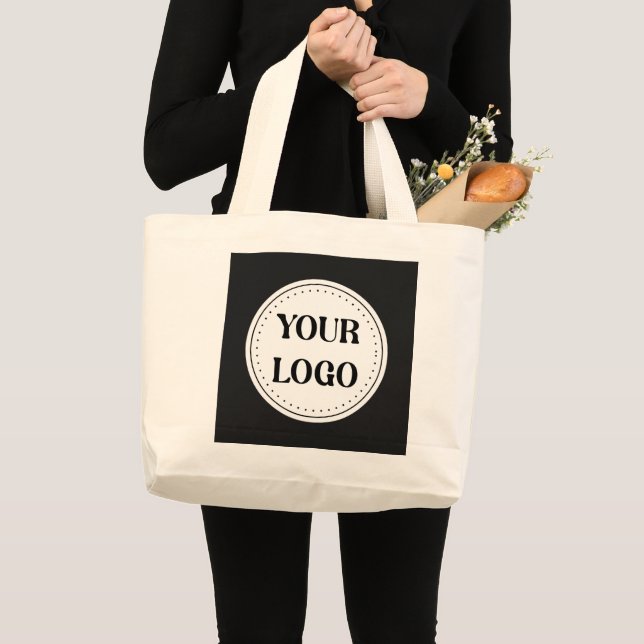 Custom, meaningful, elegant & everlasting button large tote bag (Front (Product))