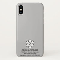 Custom Medical Alert Phone Case