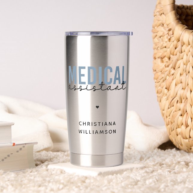 Custom Medical Assistant MA | Clinical Assistant Insulated Tumbler (Living Room)