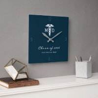 Custom Medical Doctor Blue Caduceus Symbol Office