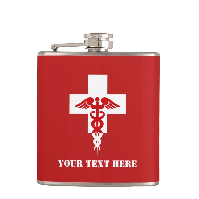 Custom Medical Professional flask (Front)