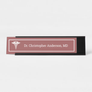 Custom Medical School Doctor Graduation Desk Name Plate