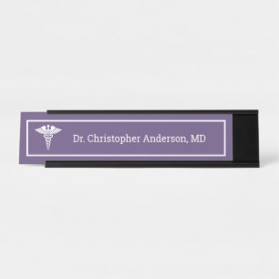 Custom Medical School Doctor Graduation Desk Name Plate
