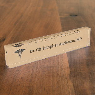 Custom Medical School Doctor Graduation Nameplate