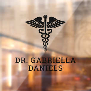 Custom Medical Symbol Caduceus Doctor Dr