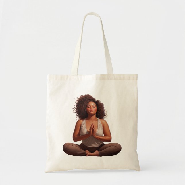 Custom Meditation Tote Bag (Front)