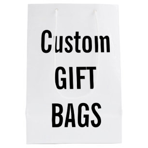 Custom MEDIUM GLOSSY Gift Bag Blank Template
