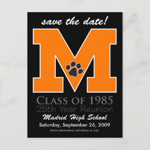 ::custom::_melissa Class Reunion Save-the-Date v3 Announcement Postcard