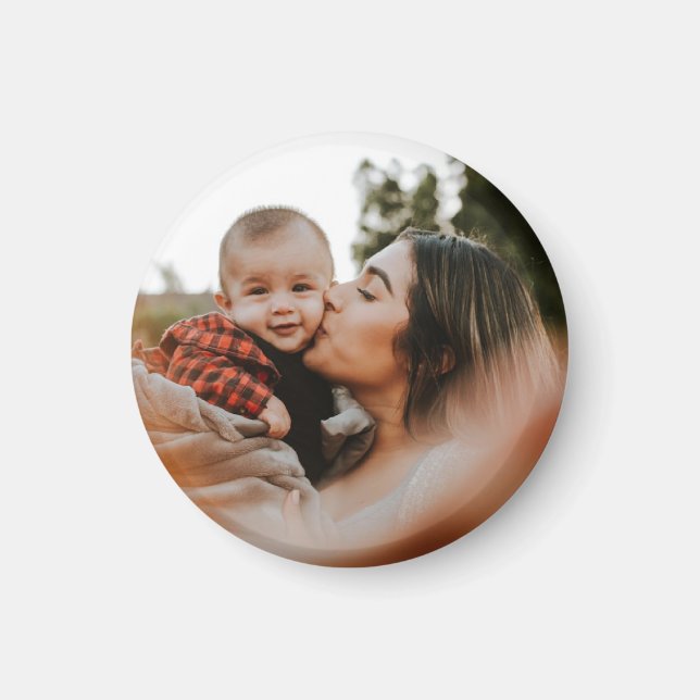 Custom memorable photo magnet (Front)