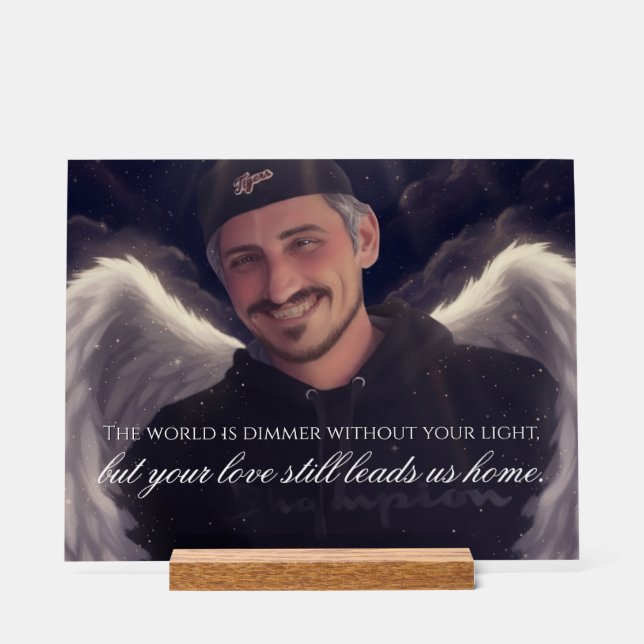 Custom Memorial Acrylic Sign (Front)