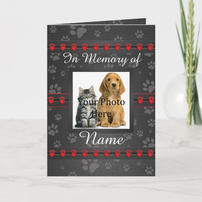 Custom Memorial Announcement - Faithful Companion (Front)