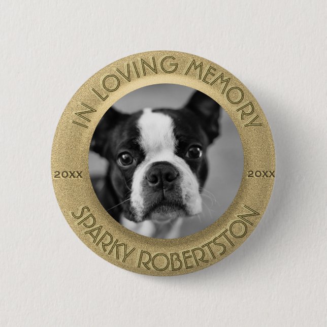 Custom Memorial Button (Front)