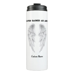 Custom Memorial Design - Heaven Gained an Angel  Thermal Tumbler