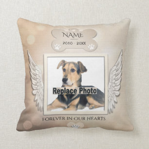 Custom Memorial for a Dog Cushion