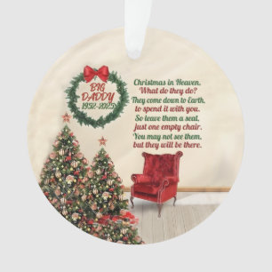 Custom Memorial Ornament Christmas In Heaven Memor